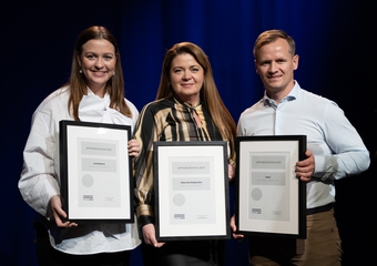 Erna Sigurðardóttir, mannauðsleiðtogi Ljósleiðarans, Ellen Ýr Aðalsteinsdóttir, framkvæmdastýra Mannauðs og menningar hjá OR og Helgi Héðinsson, mannauðsleiðtogi Veitna, © Einar Örn Jónsson