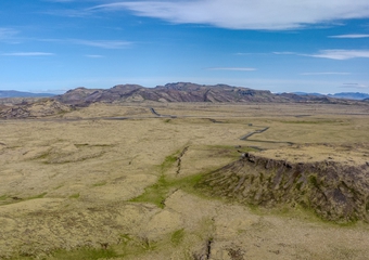 Horft til norðurs yfir Hengilssvæðið með Hverahlíð í forgrunni. © Einar Örn Jónsson